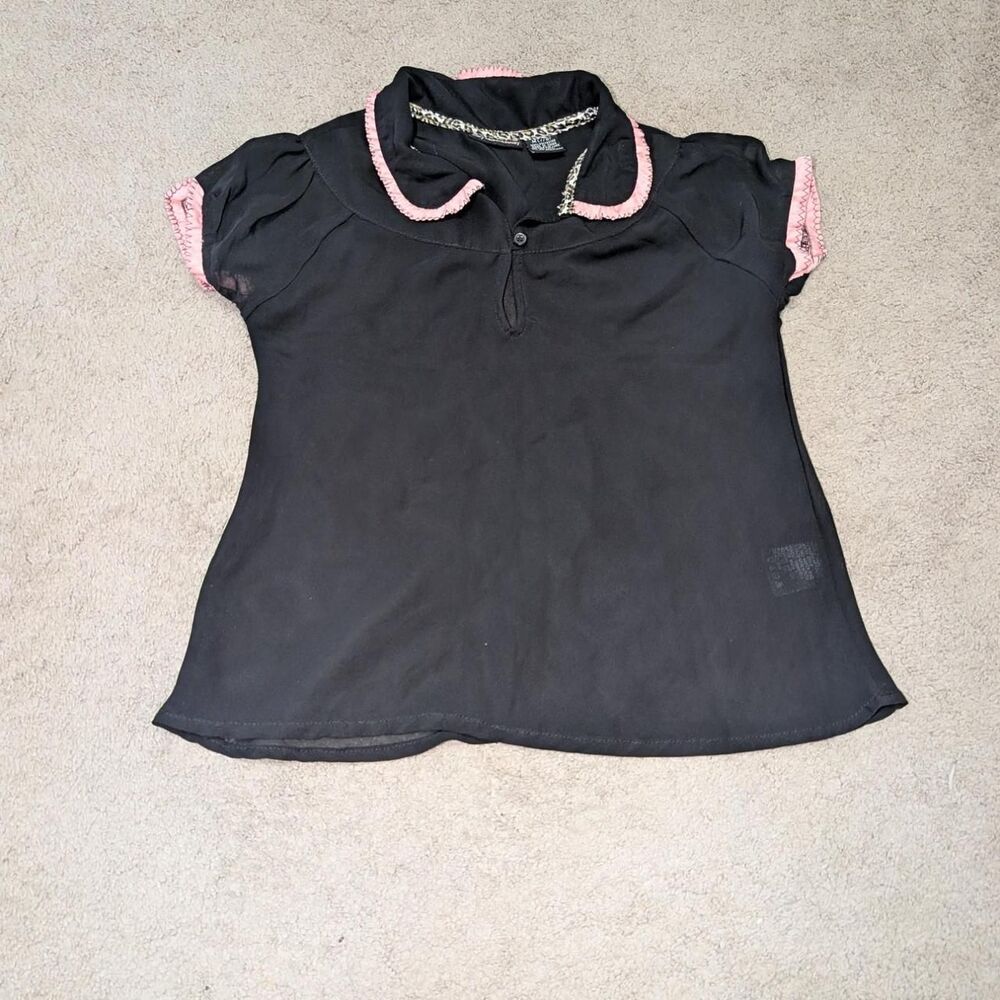 MAry-Kate and Ashley girls Black and Pink Shirt